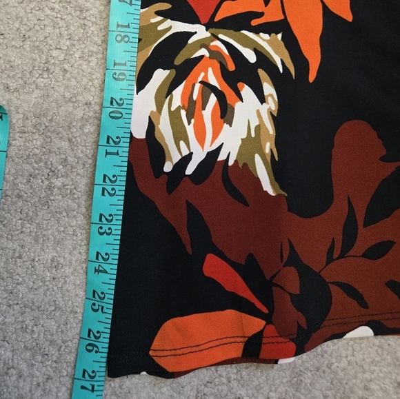 COCO BIANCO Floral Wide-Leg Pants In Black and Red. Size Small - Picture 8 of 9